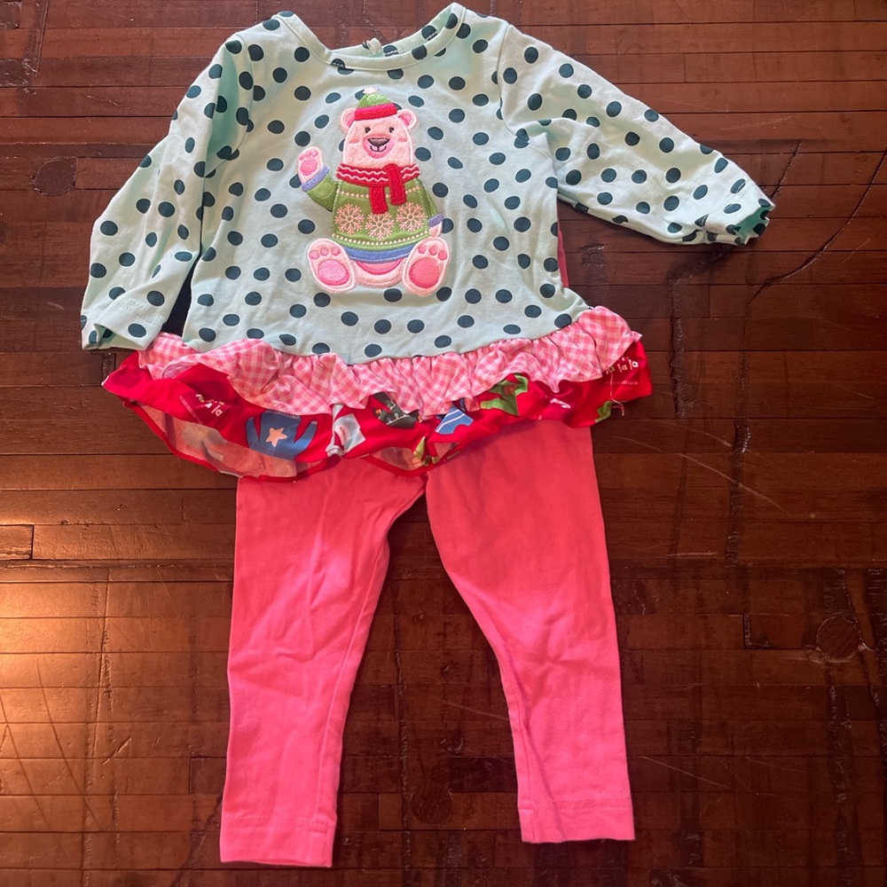 Ricrac & Ruffles Polar Bear tunic set